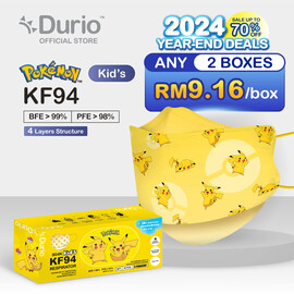 Durio 904K Kid’s Pokémon KF94 - Pikachu-  (10 Pcs)